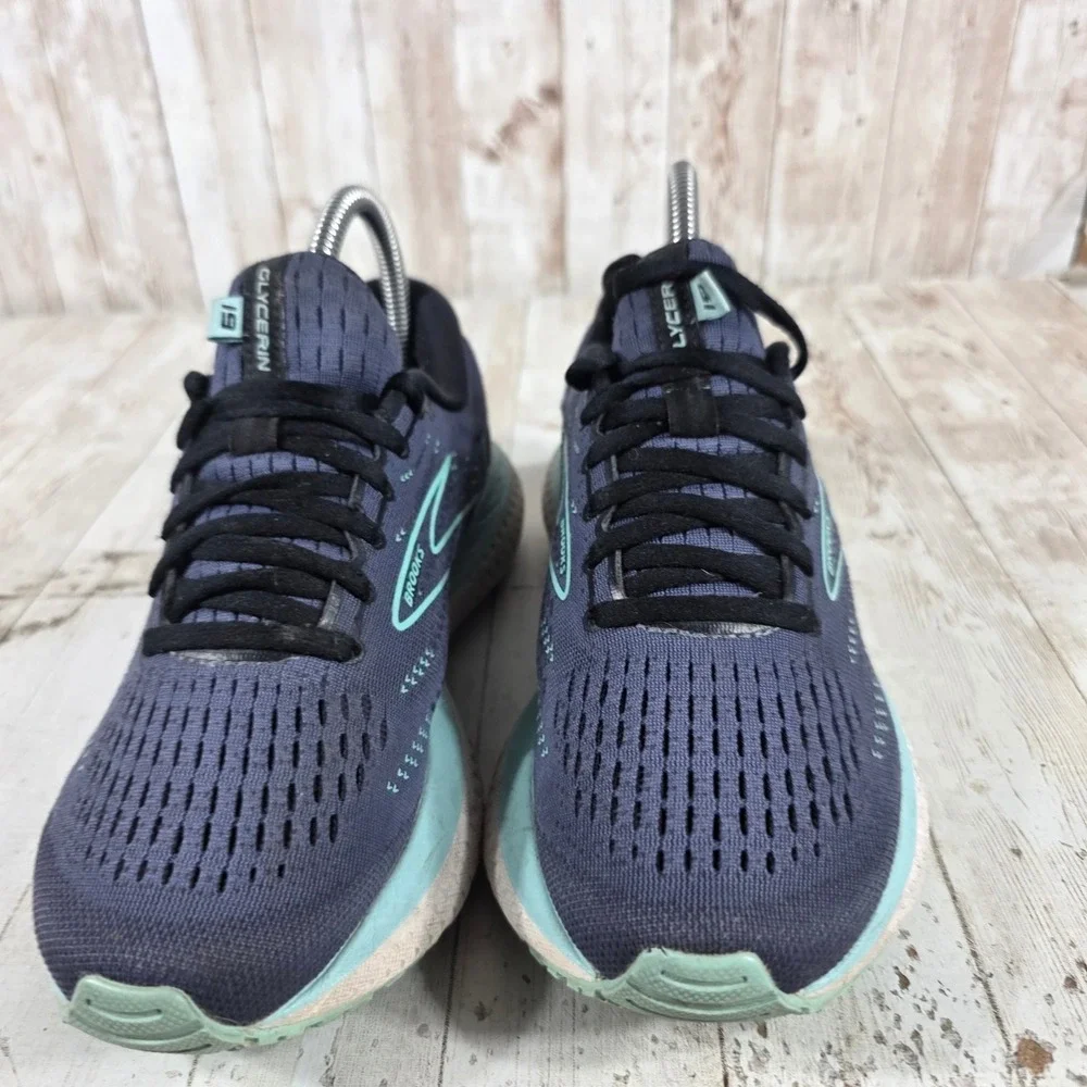 Brooks Glycerin 19 Womens Running Shoes Navy Aqua 1203431B473‎ Size 7
